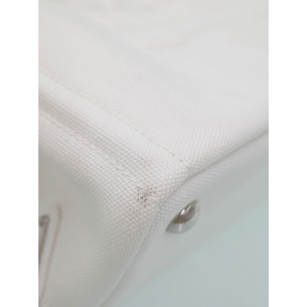 Prada Canapa canvas tote bag White - Picture 8 of 9